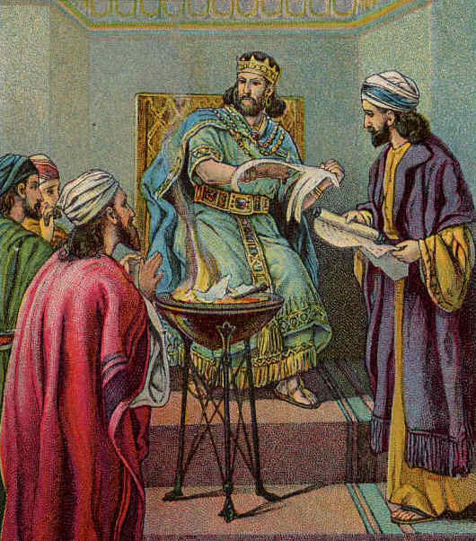 Jer3621-32 Jehoiakim burns the word of God2.jpg