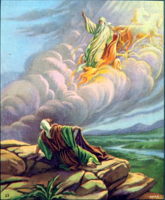 2Ki0211-13 Elisha watches as Elijah is taken up in a whirlwind.jpg